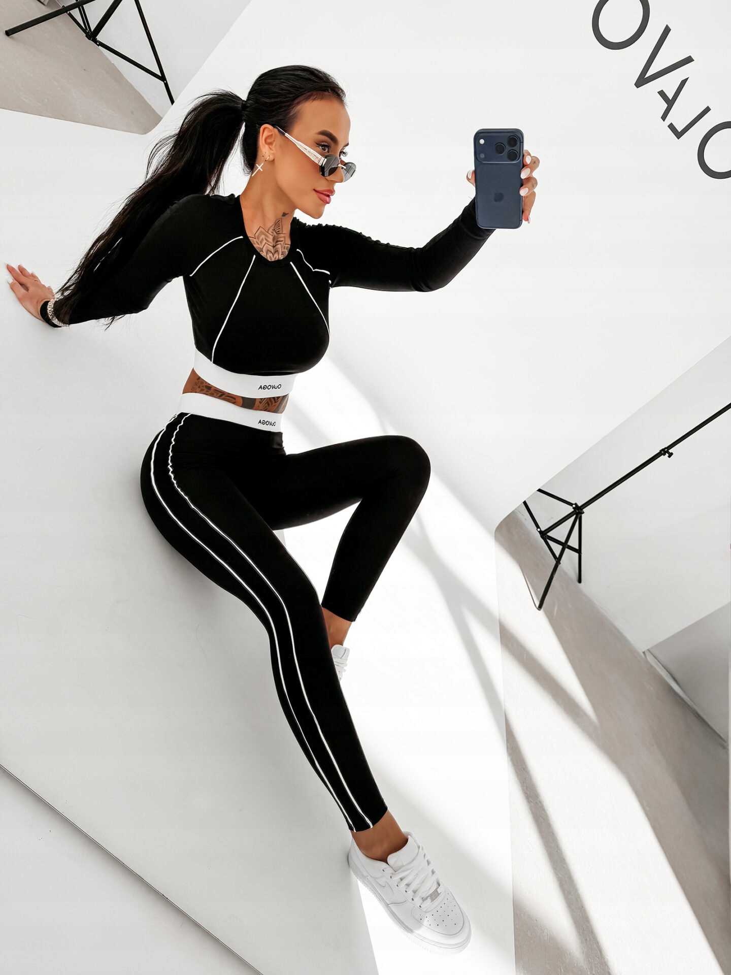 Komplet Damski Sensa Olavoga Czarny L