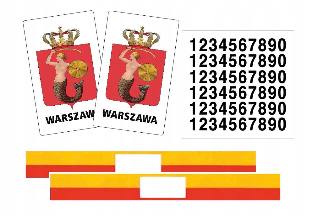 

oznaczenie Taxi Warszawa naklejki magnetyczne