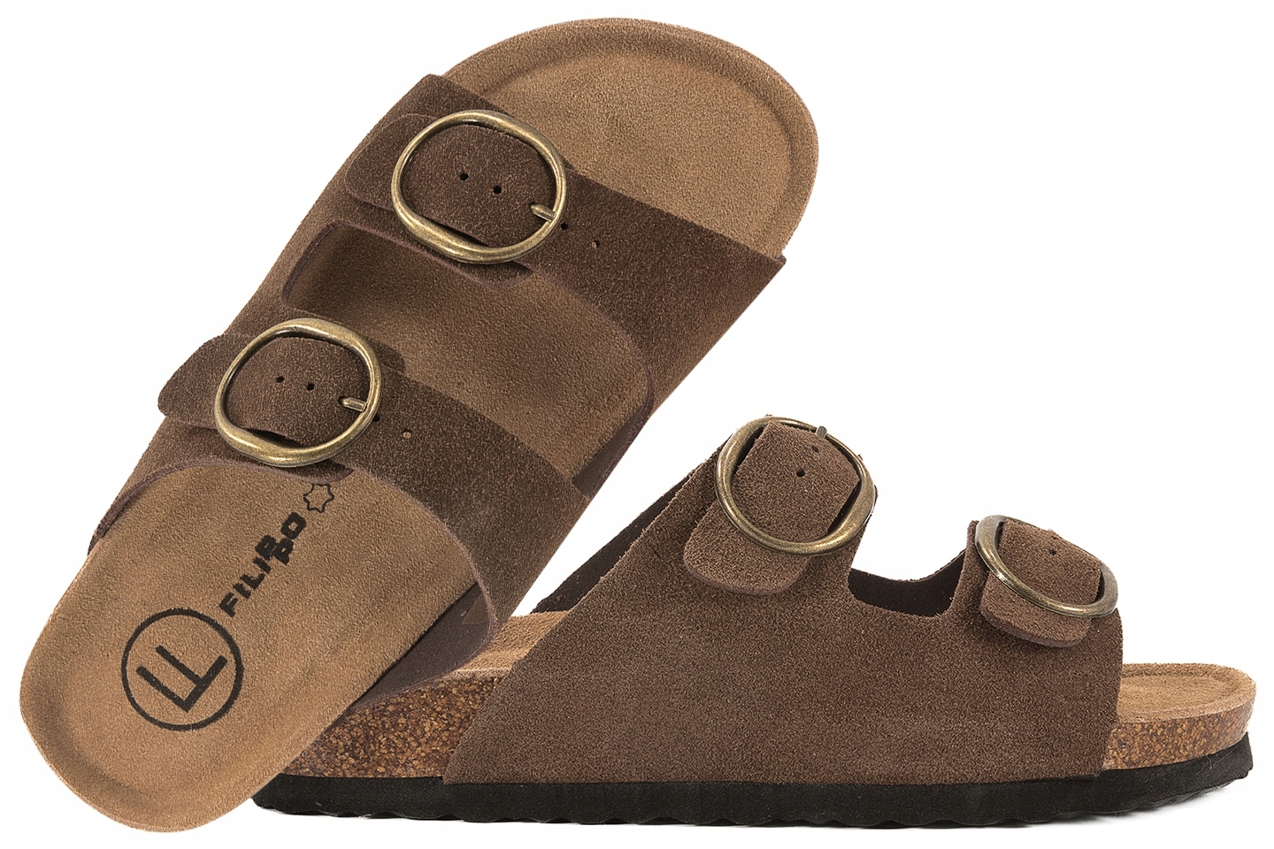 Filippo DK7061 Kožené Nazouváky Dámské Profilované Fusbety c.bronz 41
