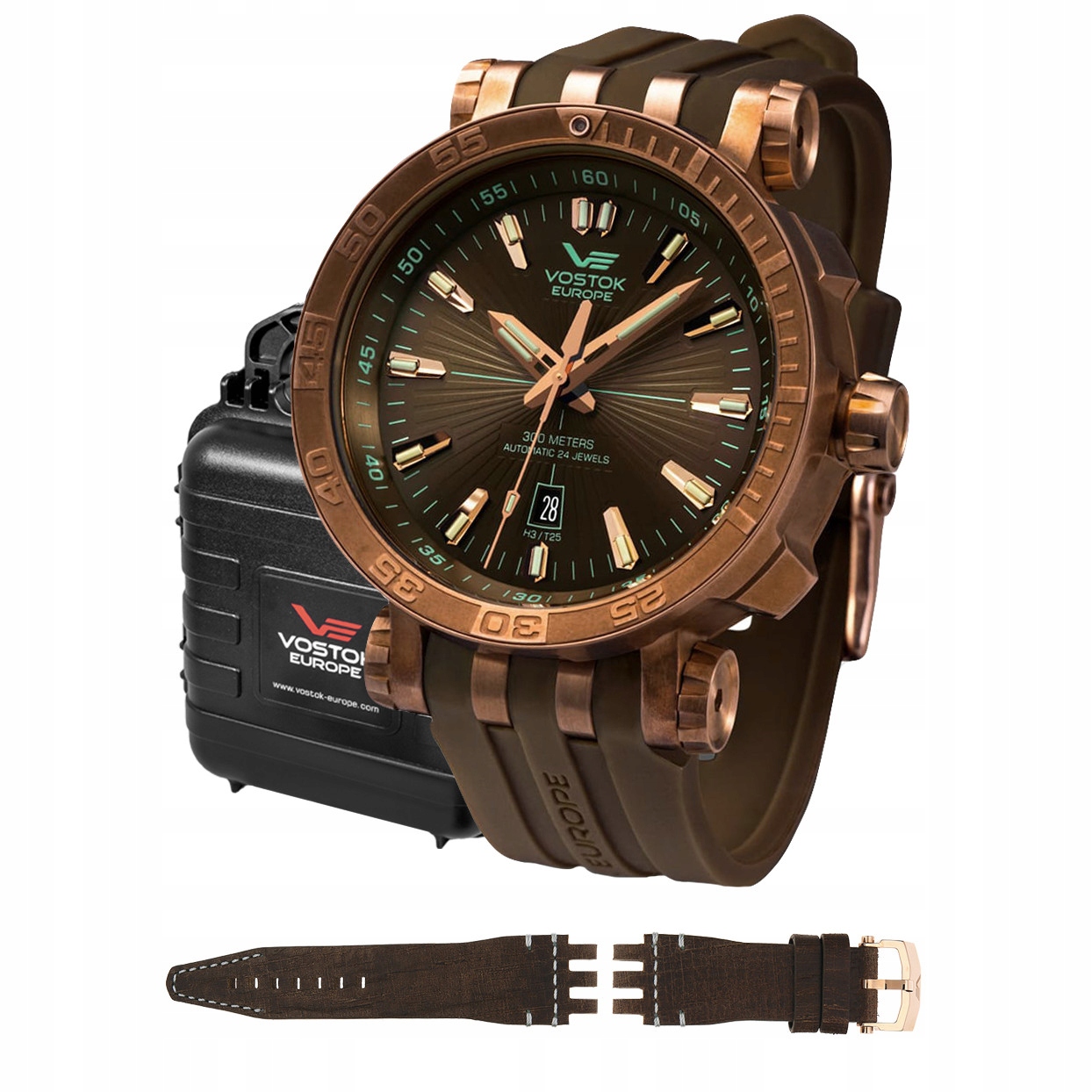 Pánské Hodinky Vostok Europe NH35A-575O285S hnědé