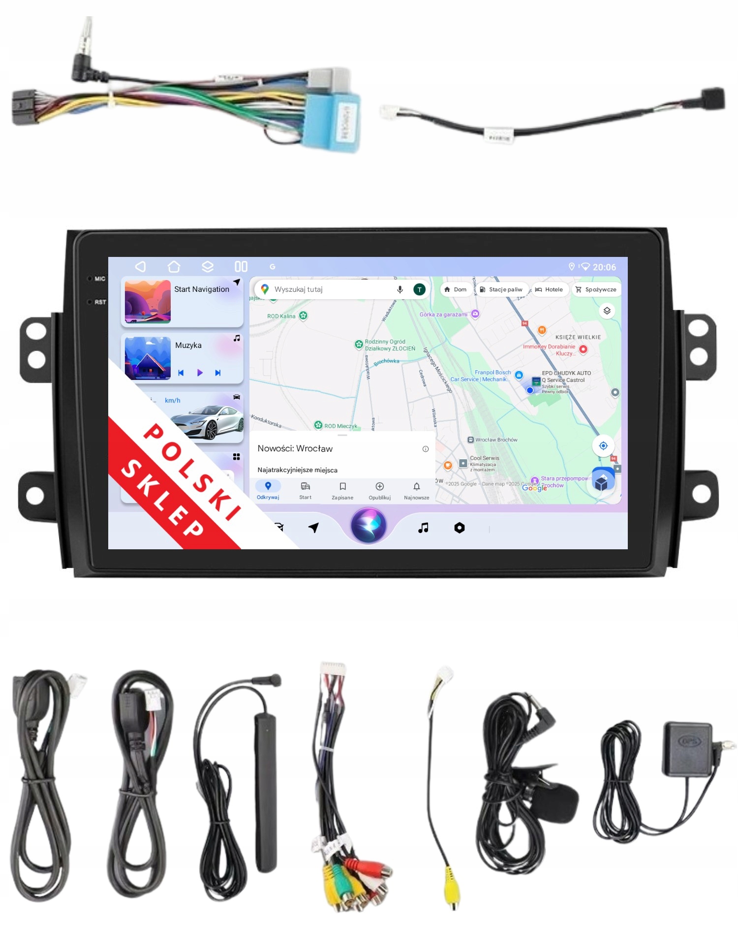 Rádio 2DIN Navigace Android Fiat Sedici Suzuki SX4 A 3 Gb Dsp Carplay Lte