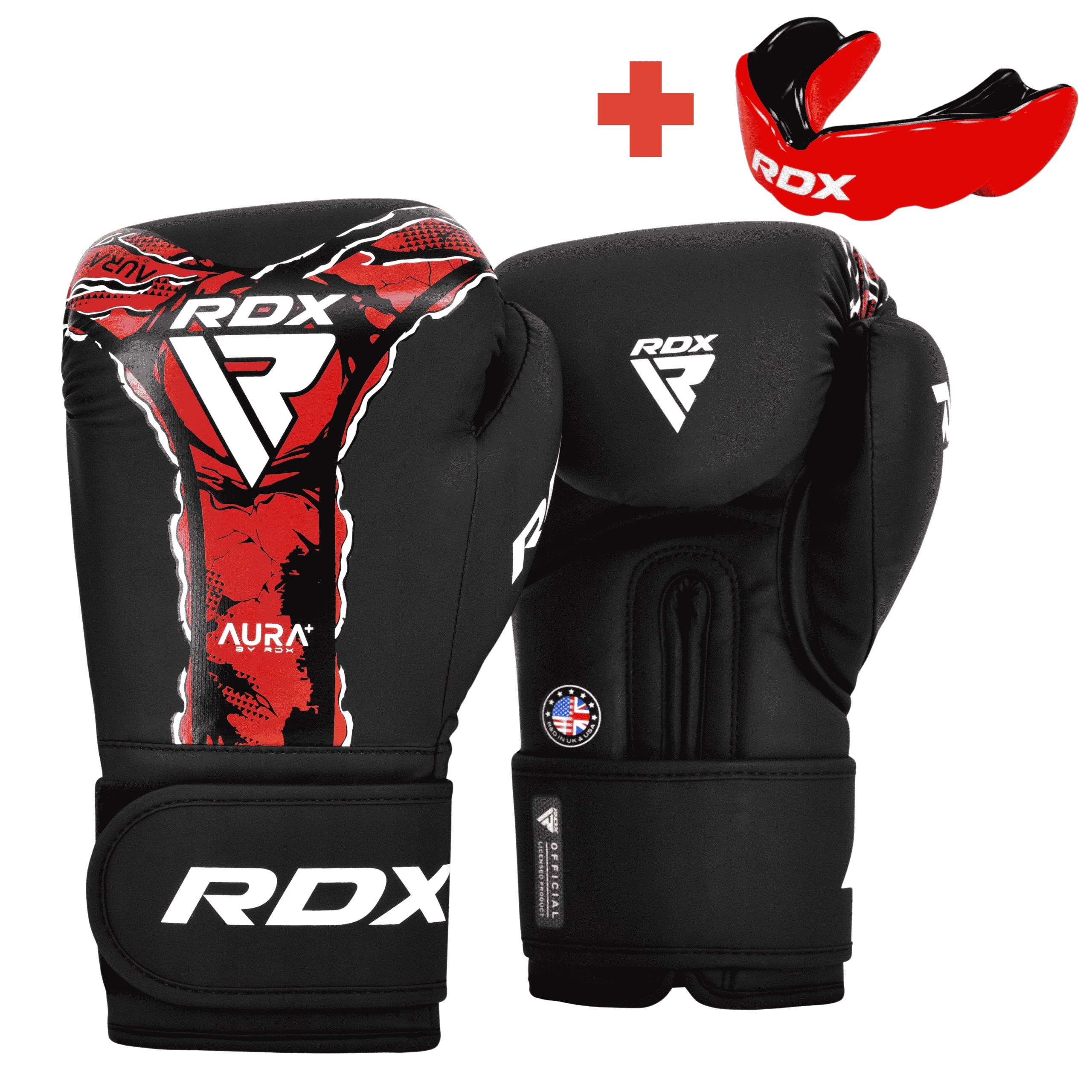 Rękawice Bokserskie Rdx Aura Plus F17 Mocna Amortyzacja Sparingowe 12 Oz