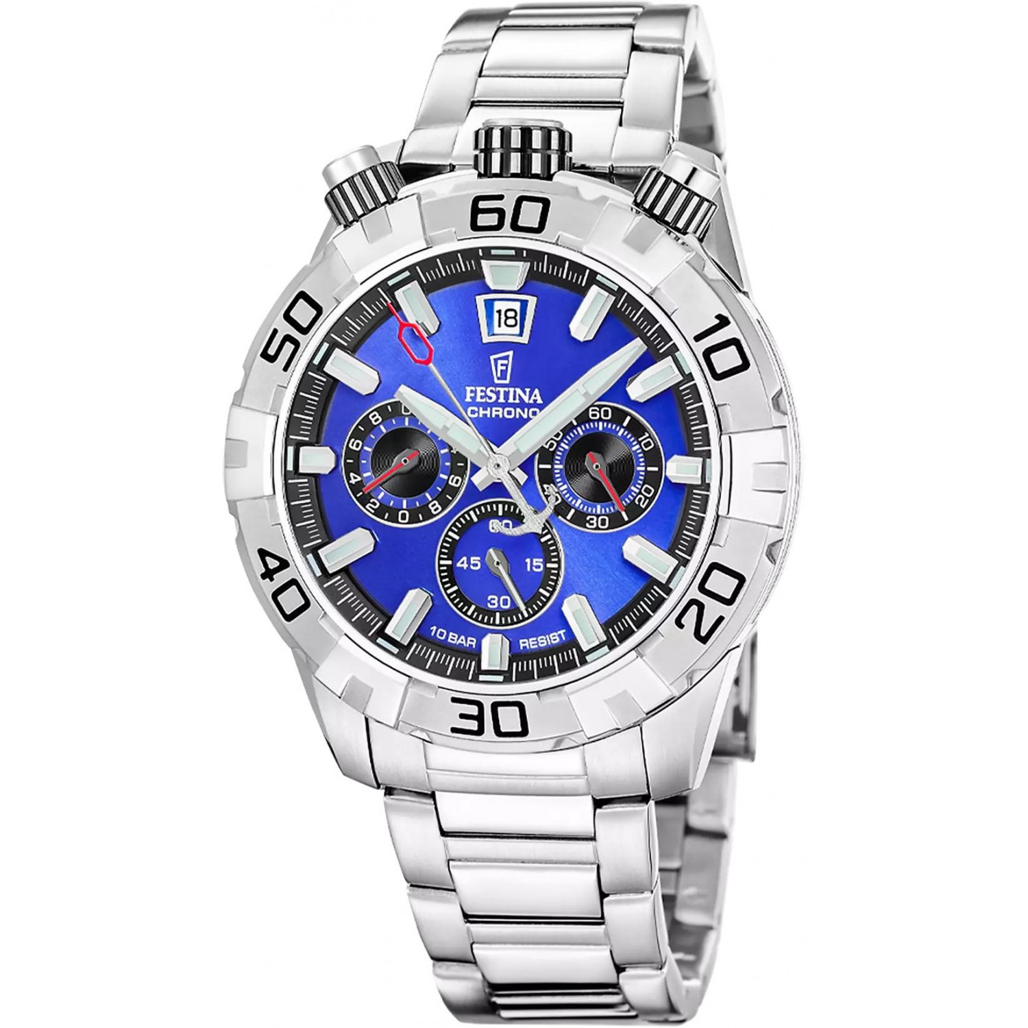 Pánské Hodinky Festina F20743-3 stříbrné