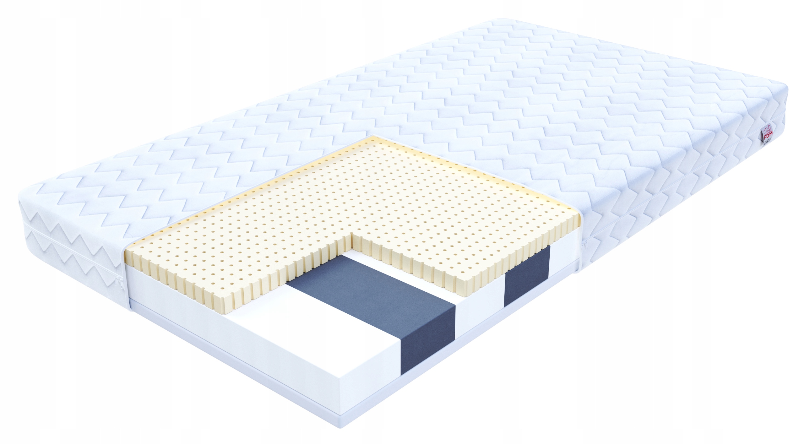 

Materac piankowy Hr z lateksem Fdm Corato 90x200