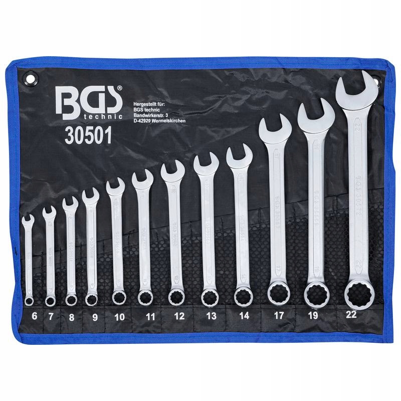 Sada očkoplochých klíčů 6-22 mm 12 ks Bgs 30501
