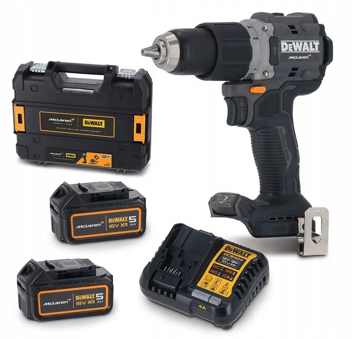 DeWALT 18V McLaren 2x5Ah rázová aku vrtačka Limited DCD85MP2T