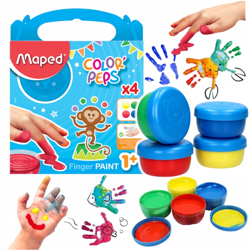 

Maped farby do malowania palcami 4 kol Colorpeps