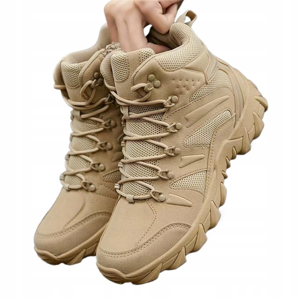 Taktické Vojenské, Voděodolné Trekové Kožené Boty