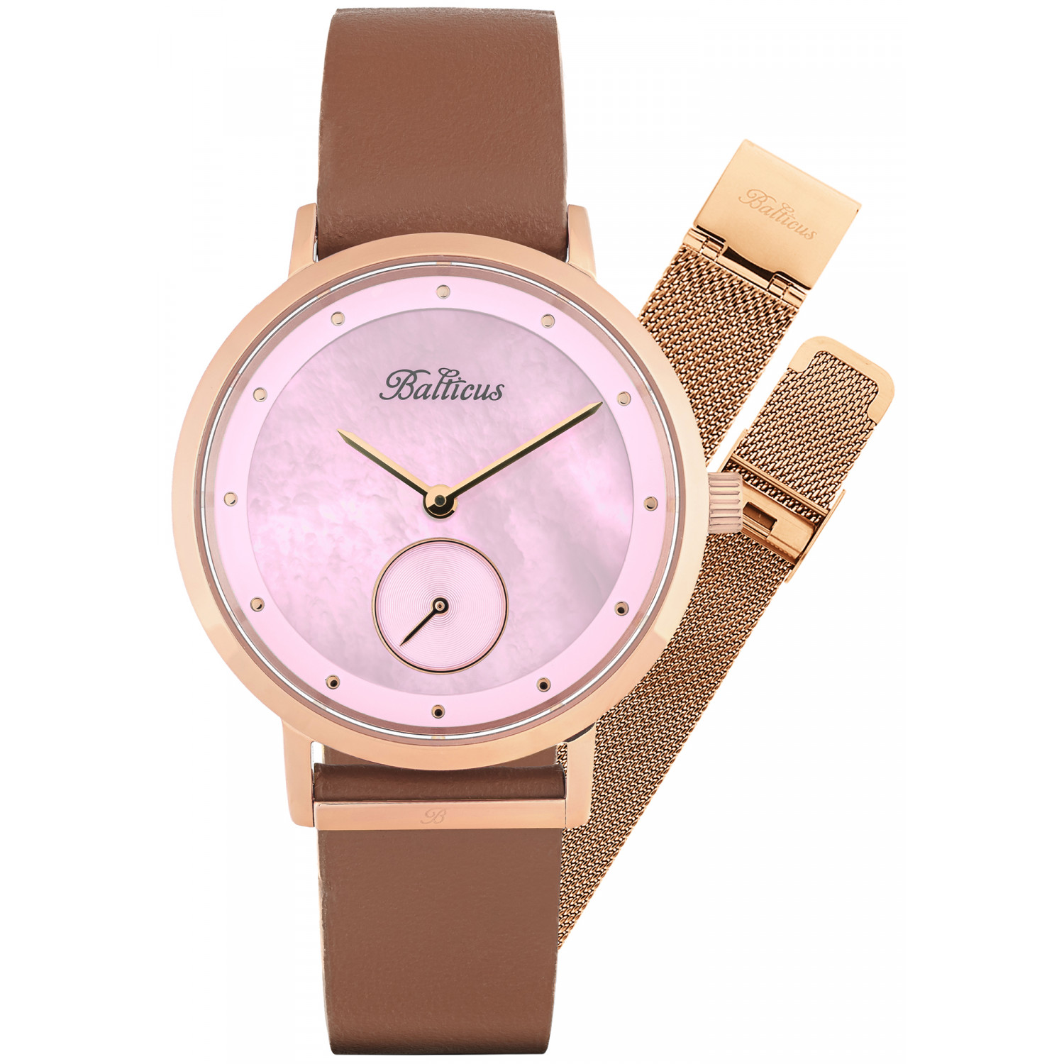 Dámské hodinky Balticus Blt-balnsrp-p hnědé