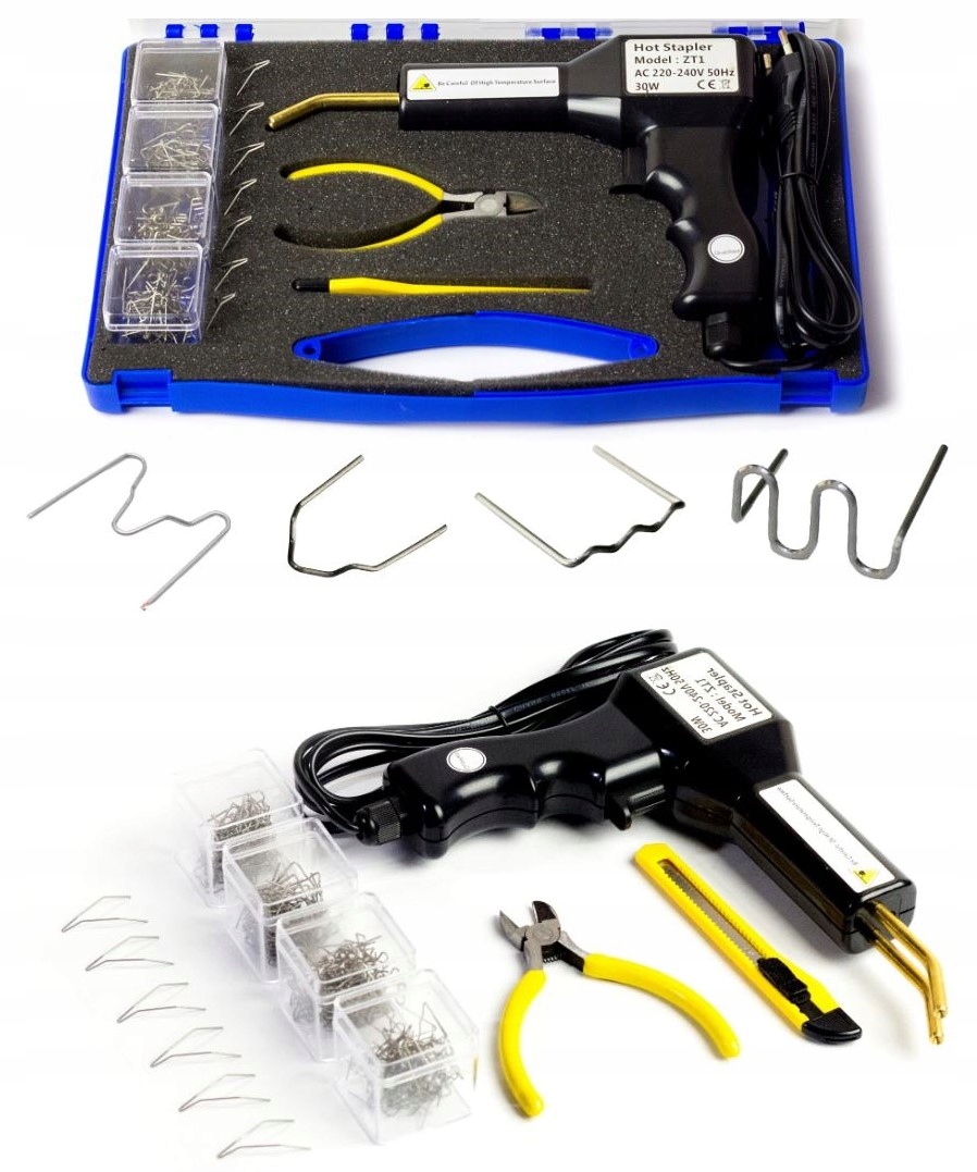 СВАРОЧНЫЙ АППАРАТ ДЛЯ ПЛАСТИКОВЫХ СТЕПЛЕРОВ 200ШТ БОЛЬШОЙ НАБОР