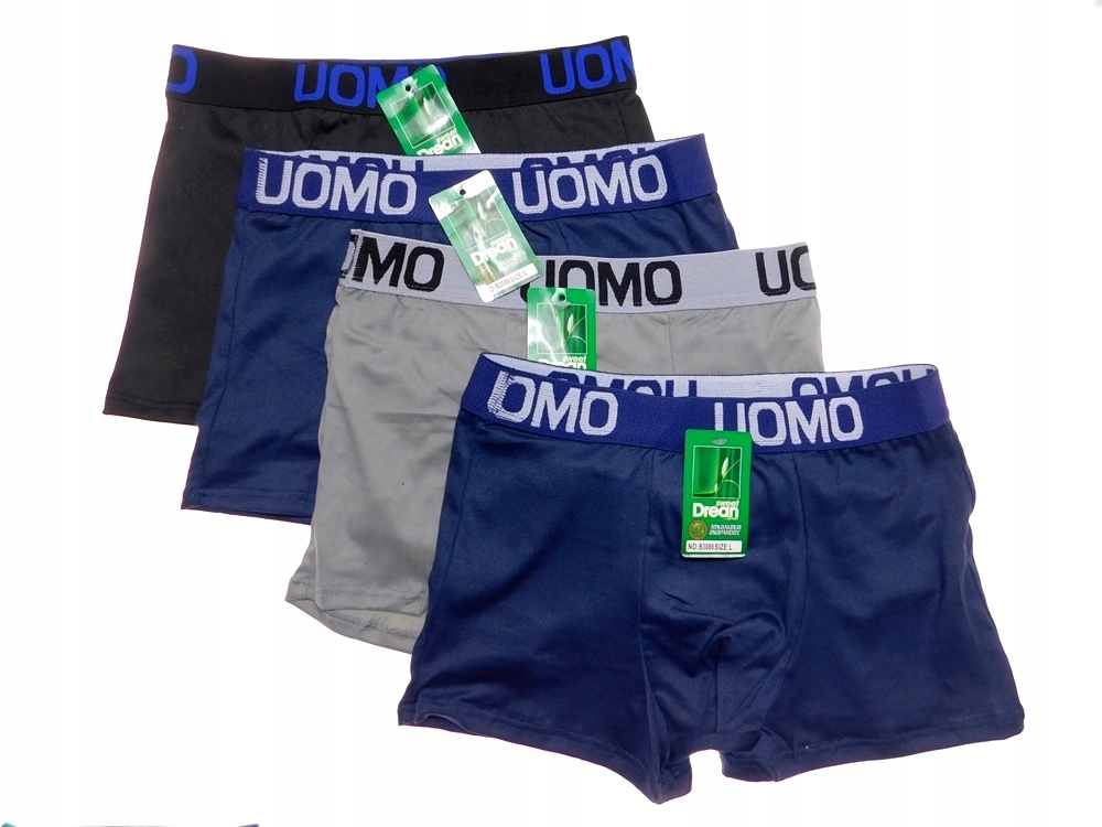 

Zestaw 4x Bokserki Męskie Bambus S/l 164-170