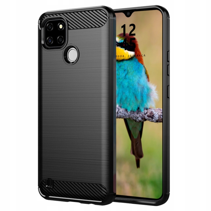 

Etui Pancerne Karbon Do Realme C21Y C25Y Szkło