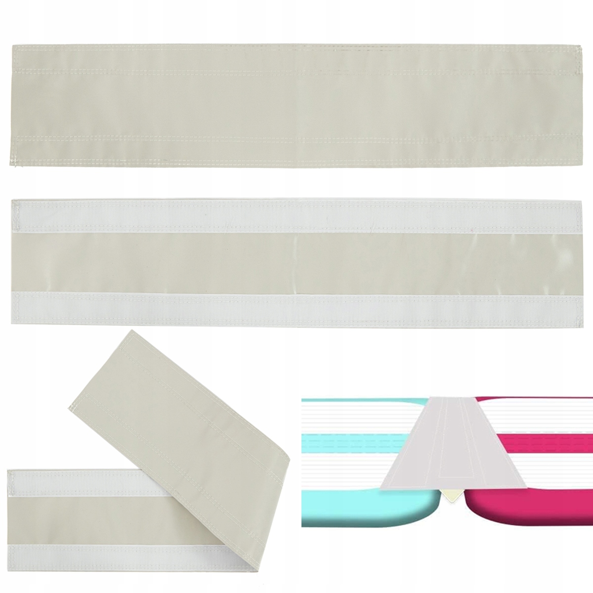 Pás Pro Spojování Gymnastických Podložek 100 CM Airtrack Pro Akrobatickou Dráhu