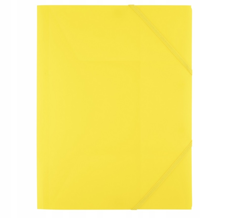 

Teczka z gumką D.Rect plastikowa A4 żółta