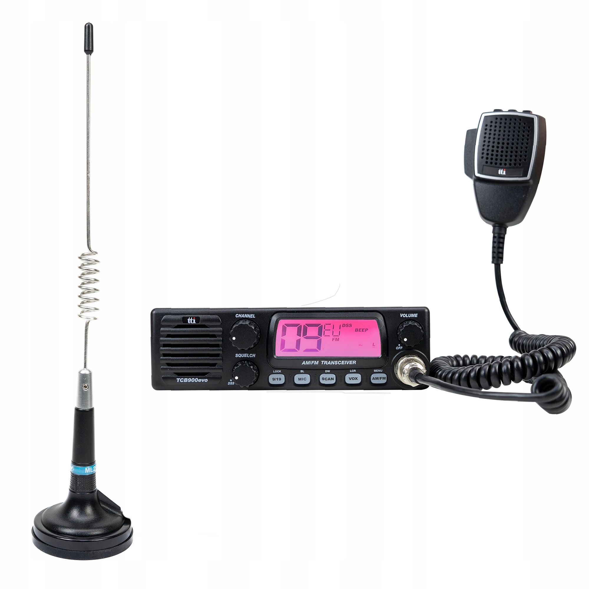 Súprava rádiostanice Cb TTi TCB-900 Evo anténa Cb Pni ML29 s magnetom