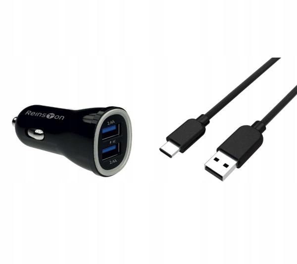 

Ładowarka samochodowa Reinston ELSA08 2xUSB 2400mA