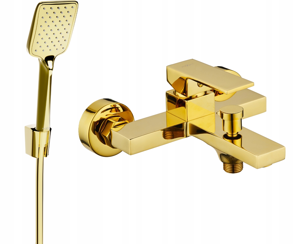 Mexen Uno R62 Zlatá Vaňová Batéria so Sprchovacím Setom
