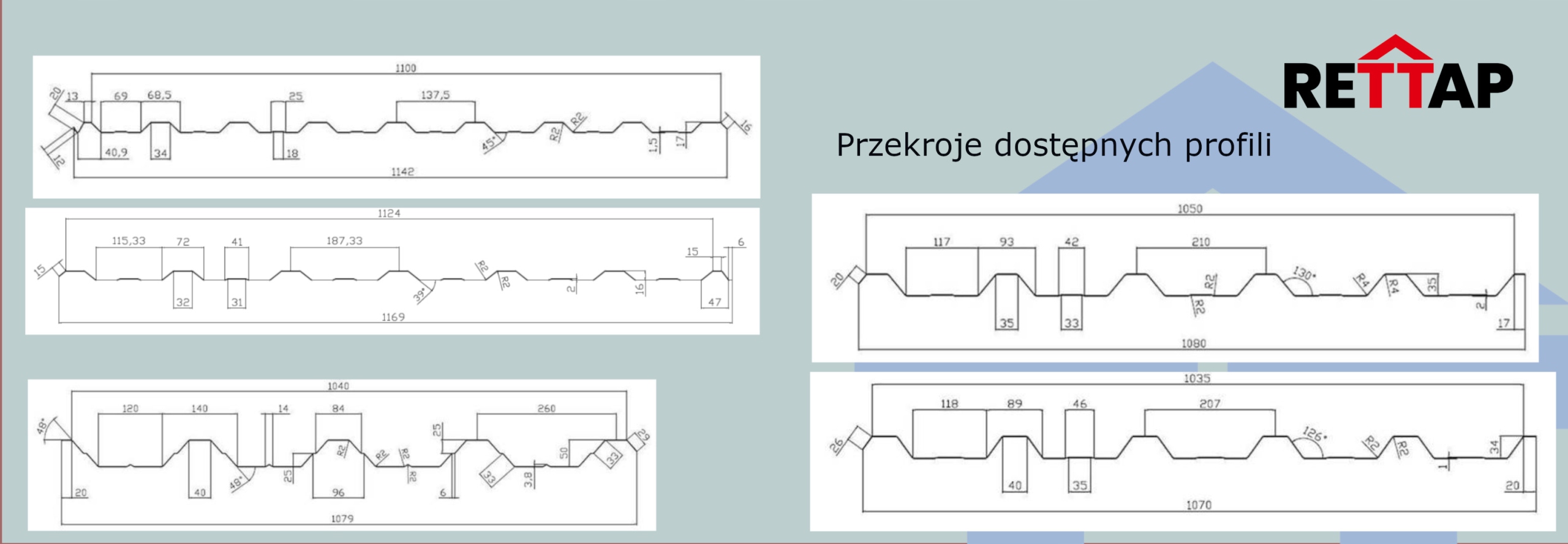 POLIWĘGLAN Płyta TRAPEZOWA T18 trapez 3 metry Długość 3 m