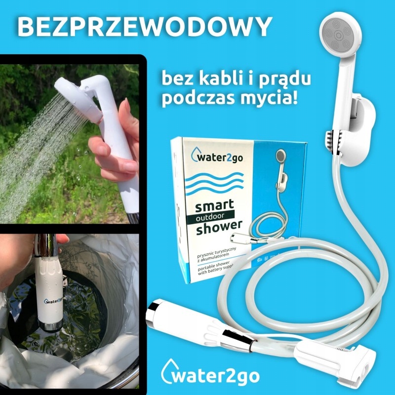 

Prysznic Turystyczny Bezprzewodowy Z Akumulatorem