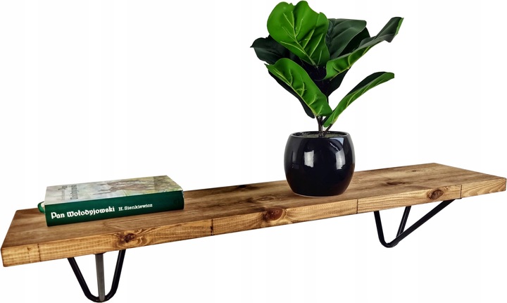 Závěsná nástěnná police kuchyně pokoj Loft 120 cm