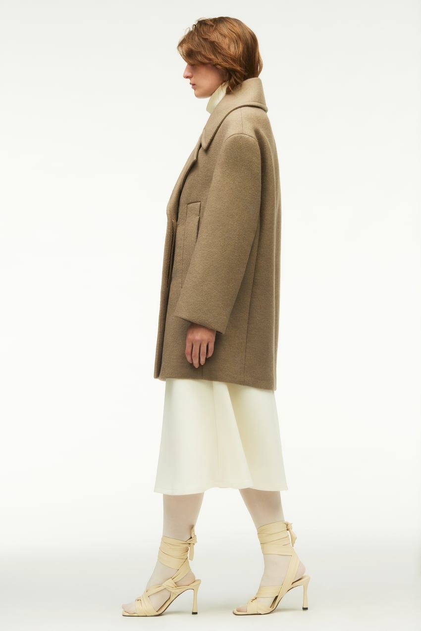 ZARA PŁASZCZ TYPU COCOON Z Z WEŁNY LIMITED EDIT Rozmiar S