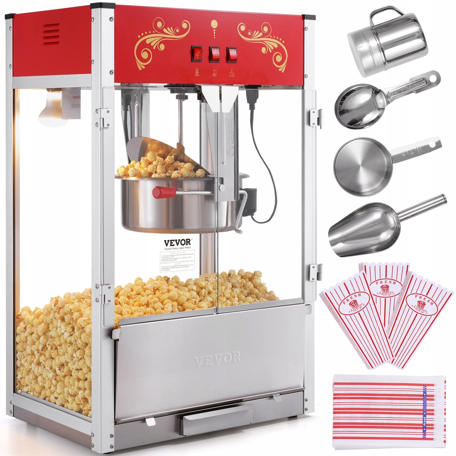 Stroj na popcorn 1615 W