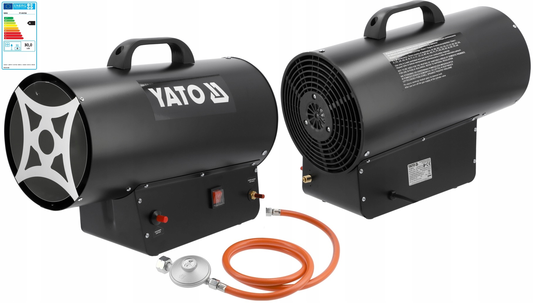 Prenosná Gazová Ohrievačka Fúkač Farelka 30 kW Yato YT-99733