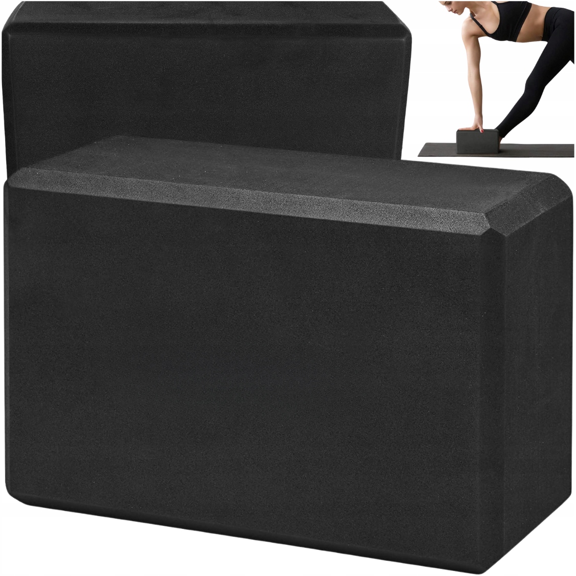 Klocek Kostka Do Jogi Piankowy Do Ćwiczeń Fitness Pilates Yoga 23X15CM