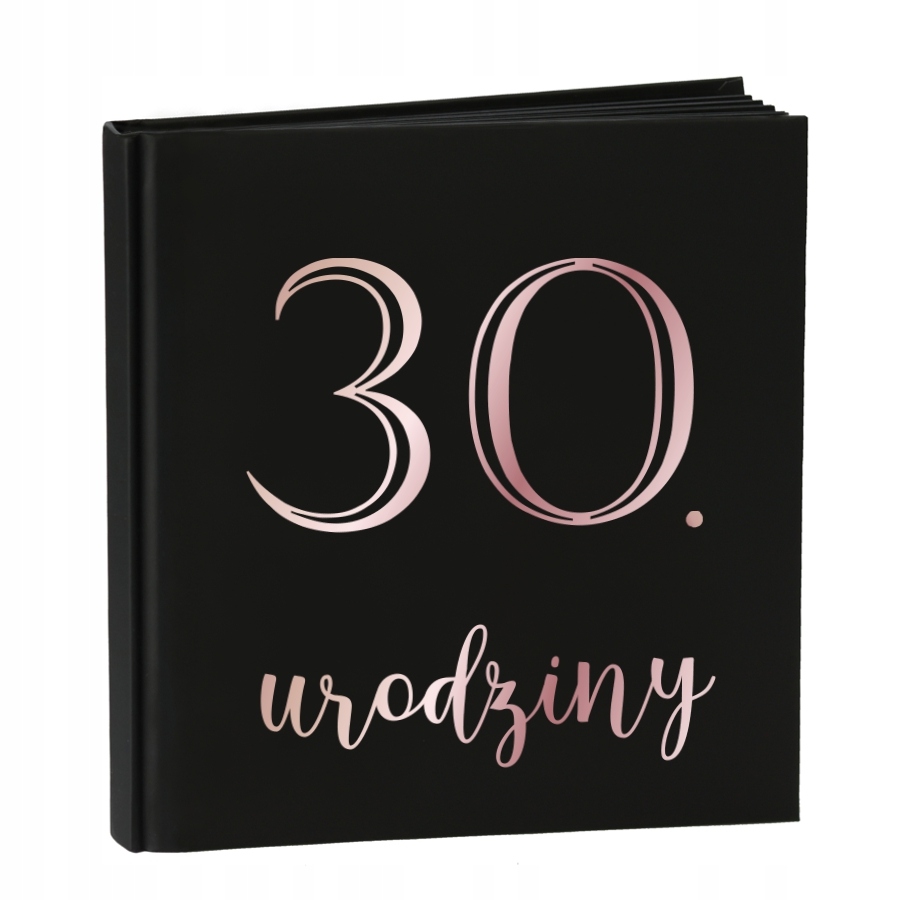 Księga Gości na 30 urodziny Czarna album