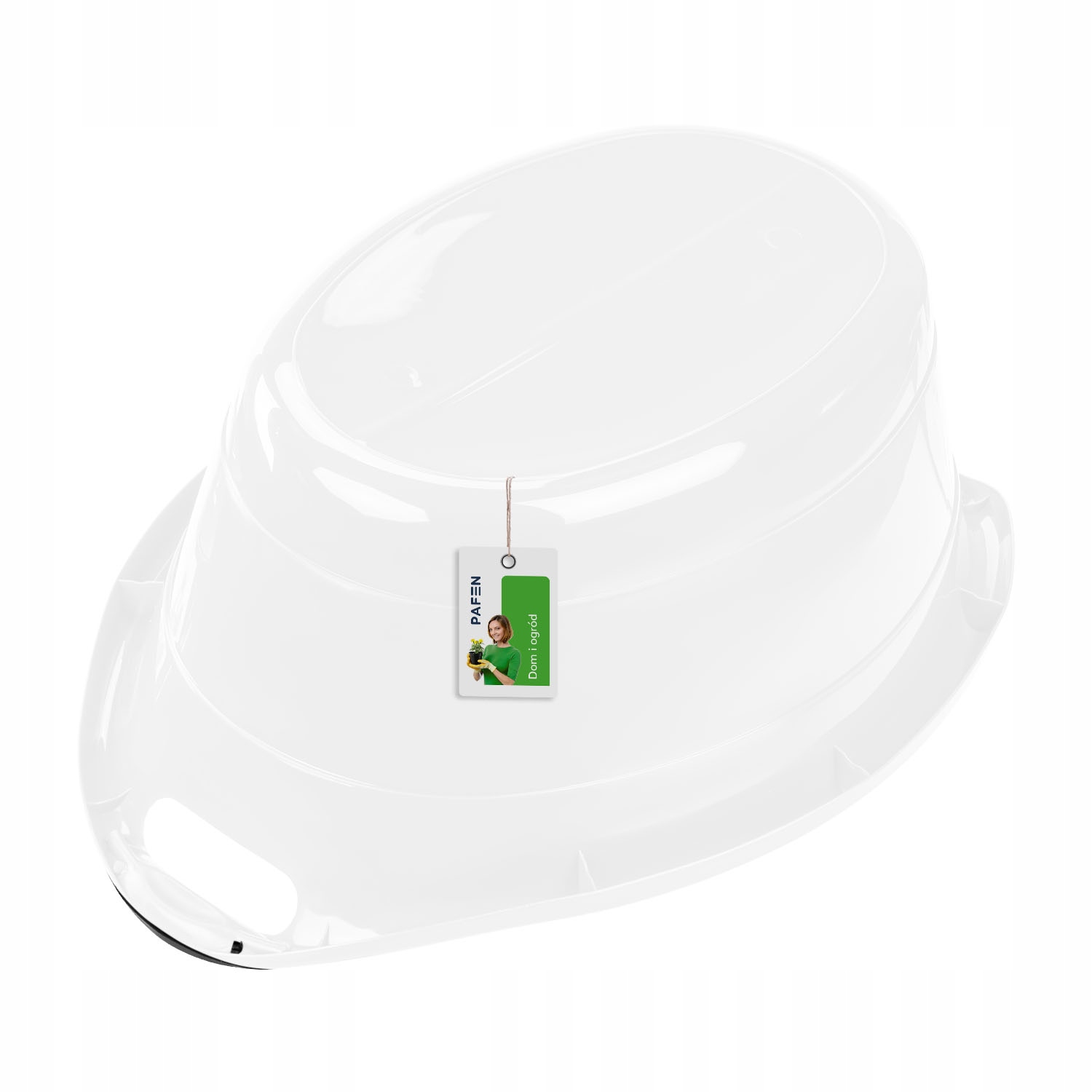 Miska 40L na pranie owalna 71cm biała Wysokość produktu 31.5 cm