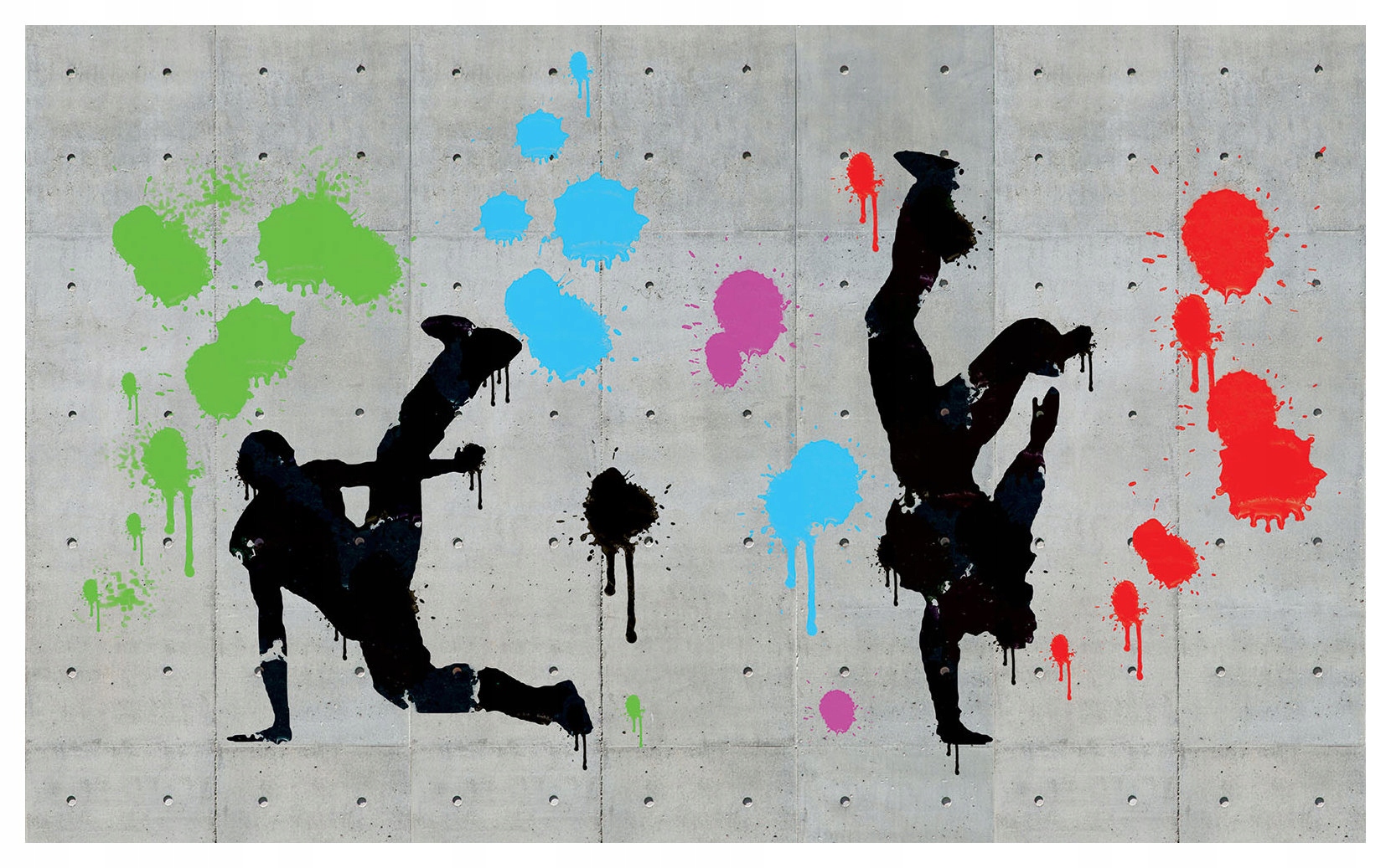 Fototapeta Tanečnice Breakdance vinylová Abstrakcia 254x184 lepidlo