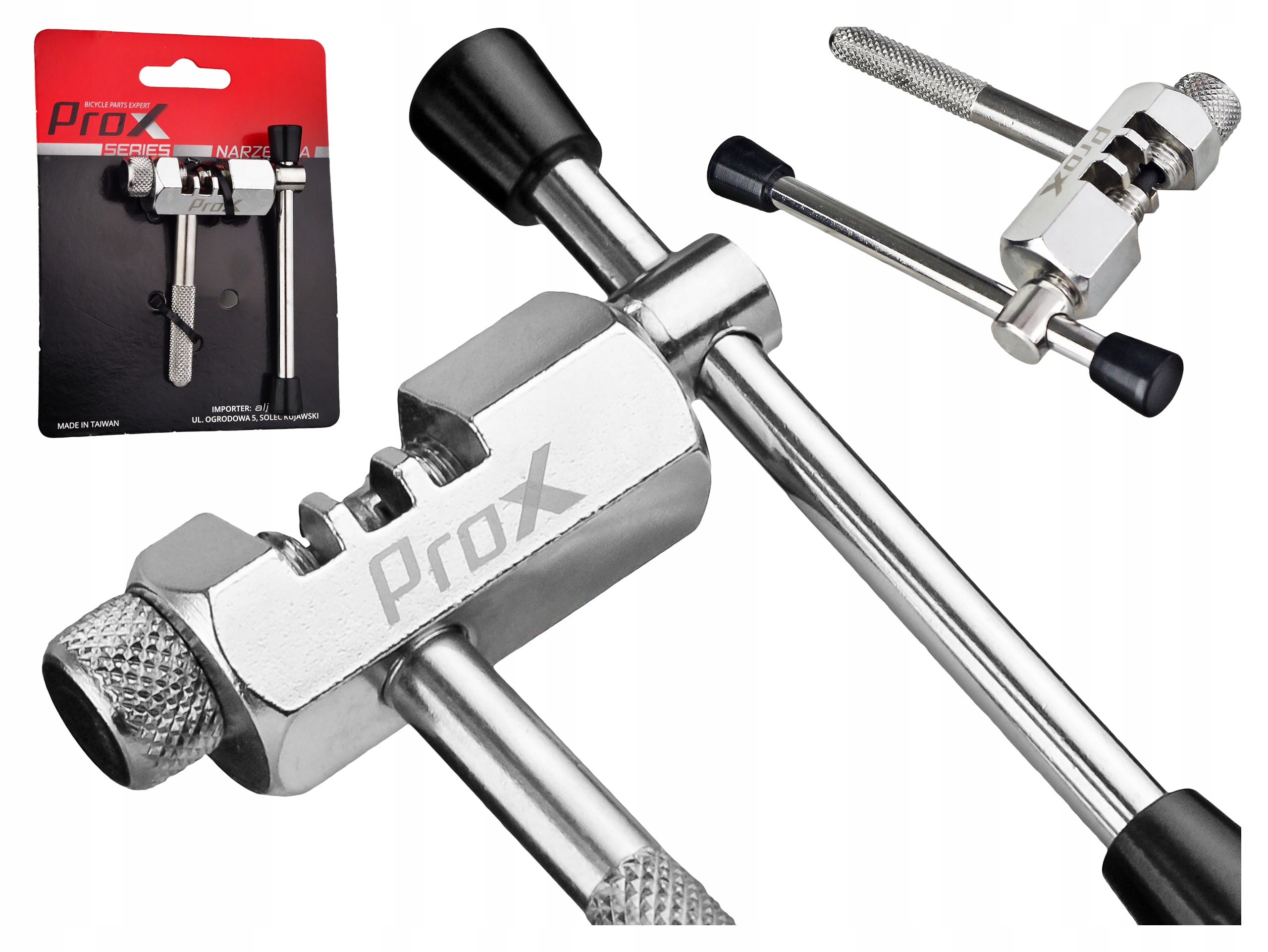 Skuwacz Rozkuwacz Do Łańcucha Rowerowego Prox CE03 Z Dociskiem Chrom