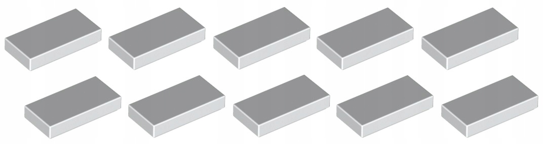 

Lego płytka płaska 1x2 biała 10 szt. 3069 Nowa