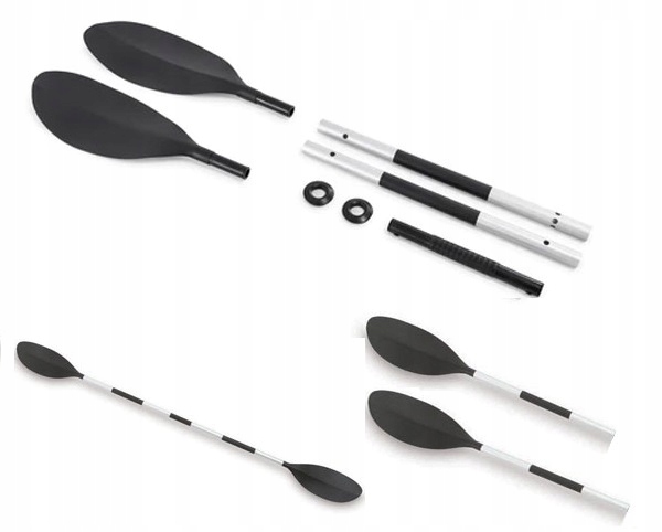WIOSŁO DO PONTONU DO KAJAKU DWUPIÓROWE ALUMINIOWE 218CM Liczba wioseł 1