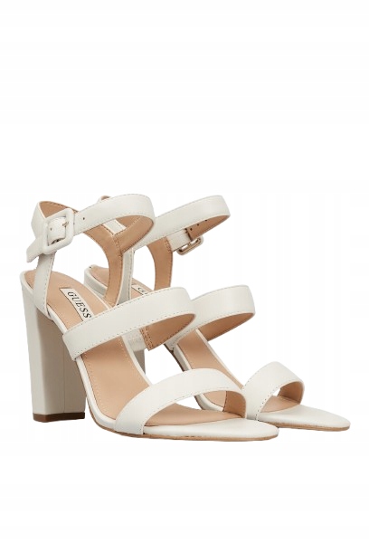 Dámské bílé kožené sandály Guess , cena 37 Gpa