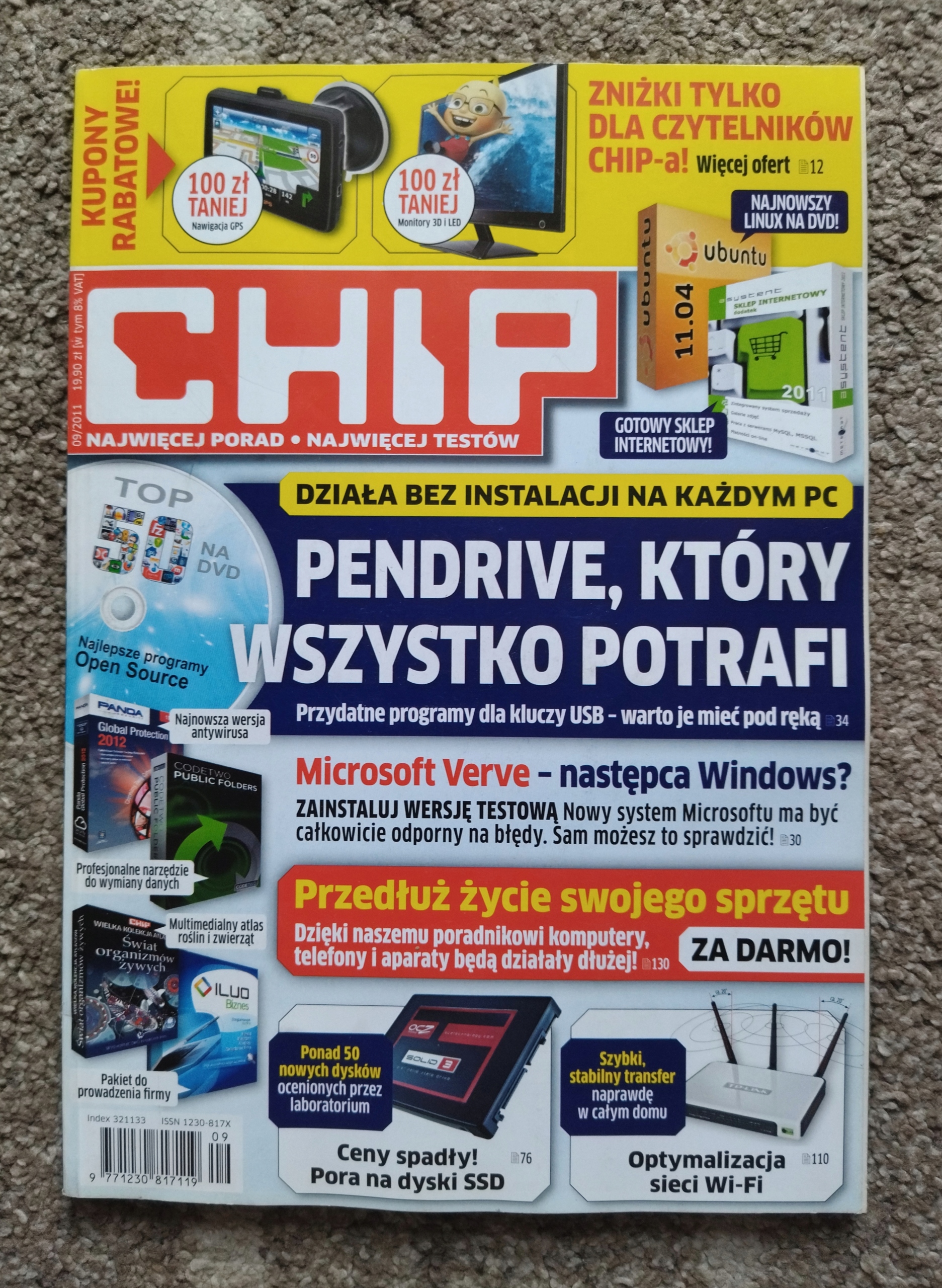 CHIP 09/2011 magazyn komputerowy + płyta CD
