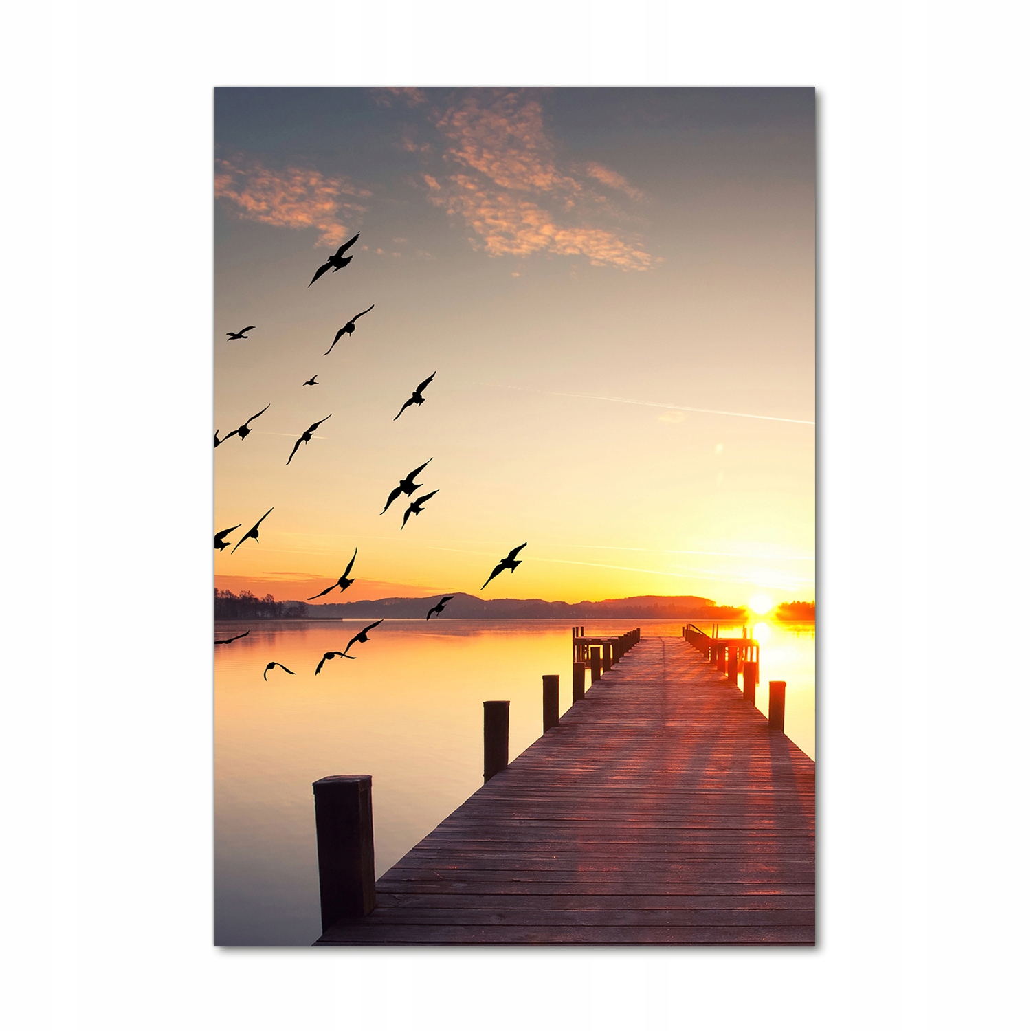 

Foto obraz akrylowy Zachód słońca molo 70x100 cm