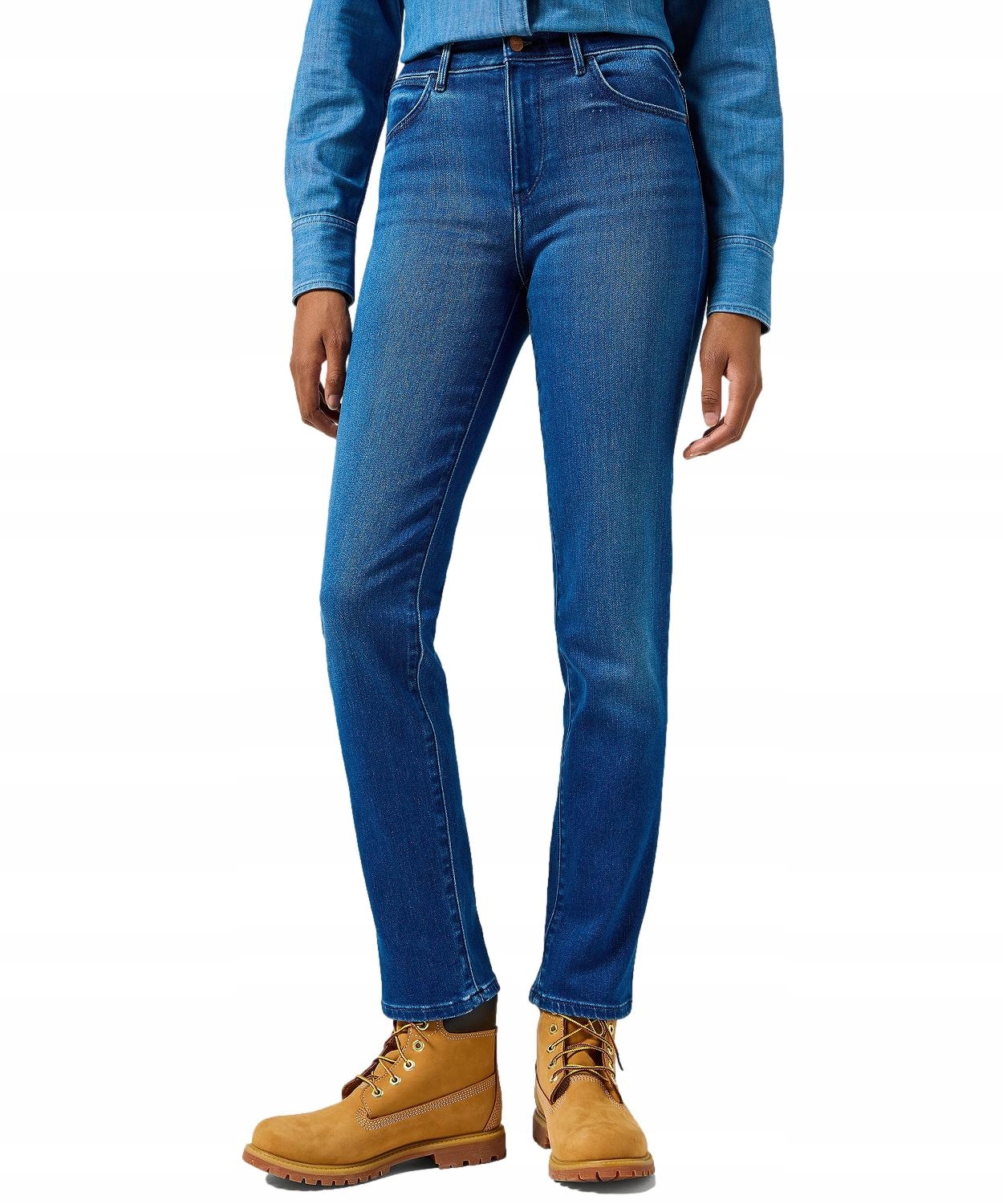 Džíny Wrangler Straight 112356388 Agate Blue W 28 L 32