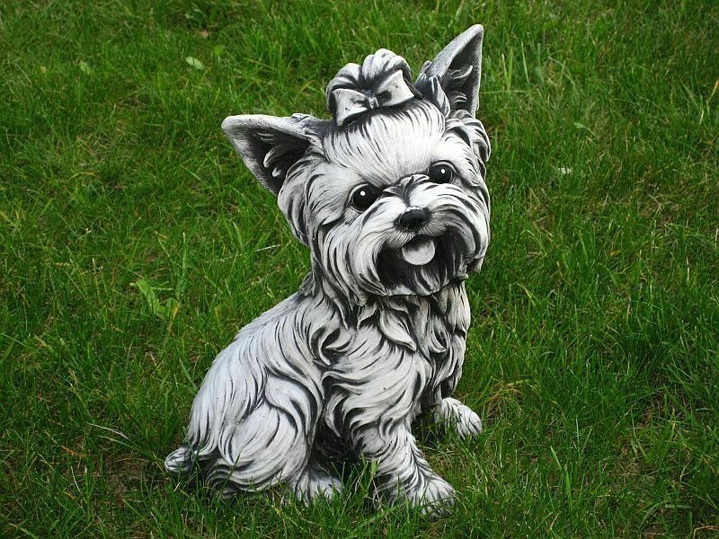 York Pies Piesek Figura Betonowa Od Typ rzeźba (figura)