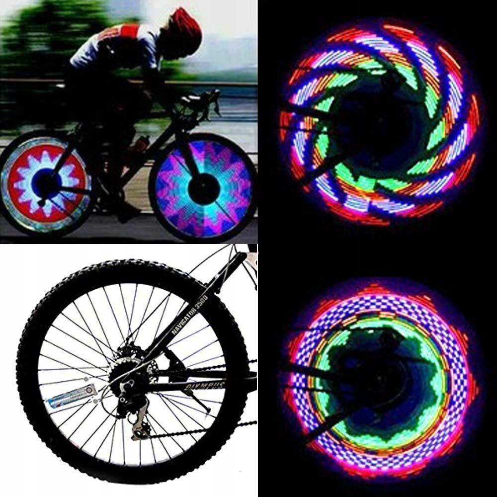 NAKŁADKA LED NA SZPRYCHY ROWEROWE 32 LED LAMPKA Rodzaj brak informacji