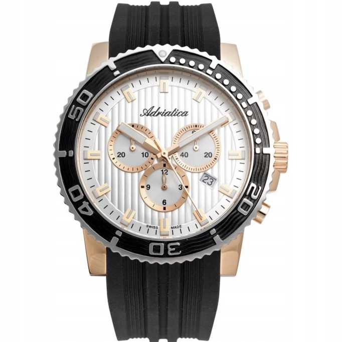 Pánské Hodinky Adriatica A1127.R213CH s černým řemínkem