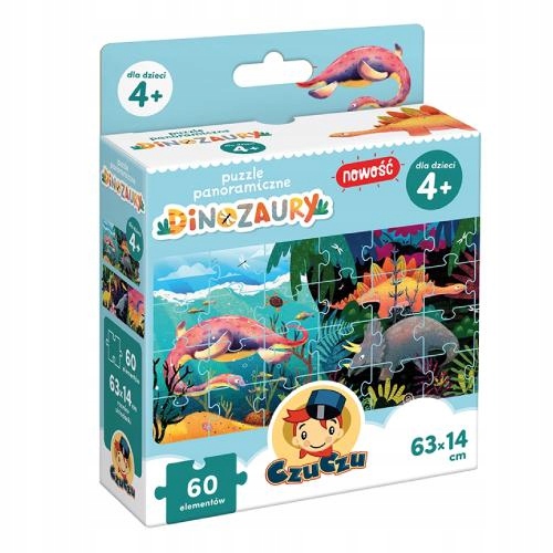 

CzuCzu Puzzle panoramiczne Dinozaury 4+