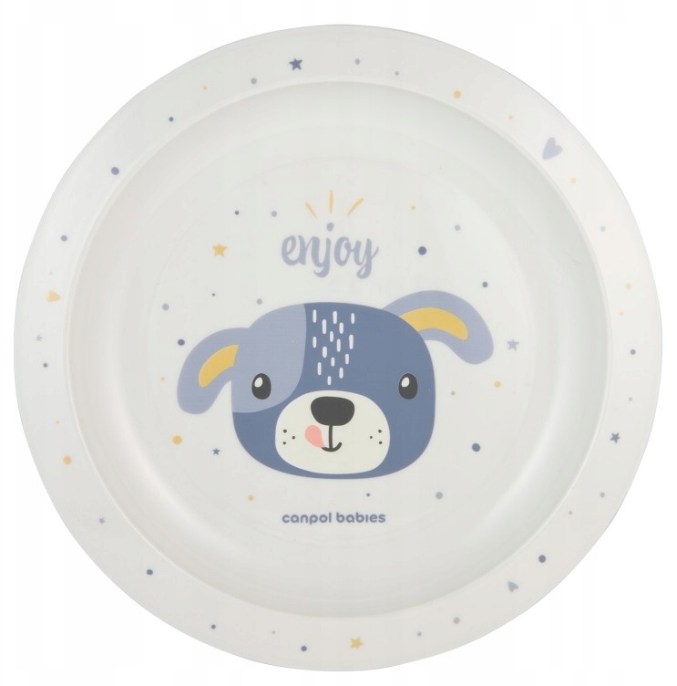 Talerzyk plastikowy CUTE ANIMALS Blue Canpol Babies