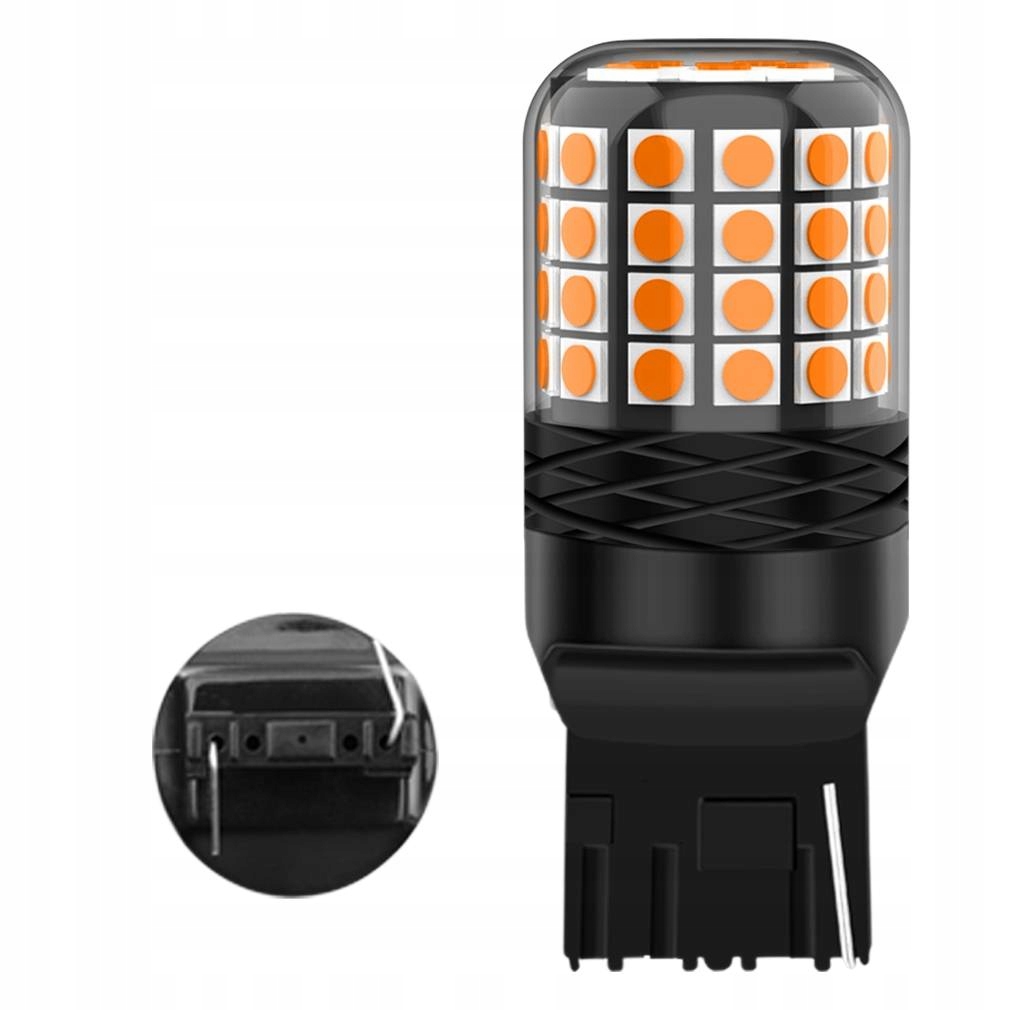 Żarówka W21W WY21W T20 Led Xstorm Pomarańczowa Kierunkowskaz Usa