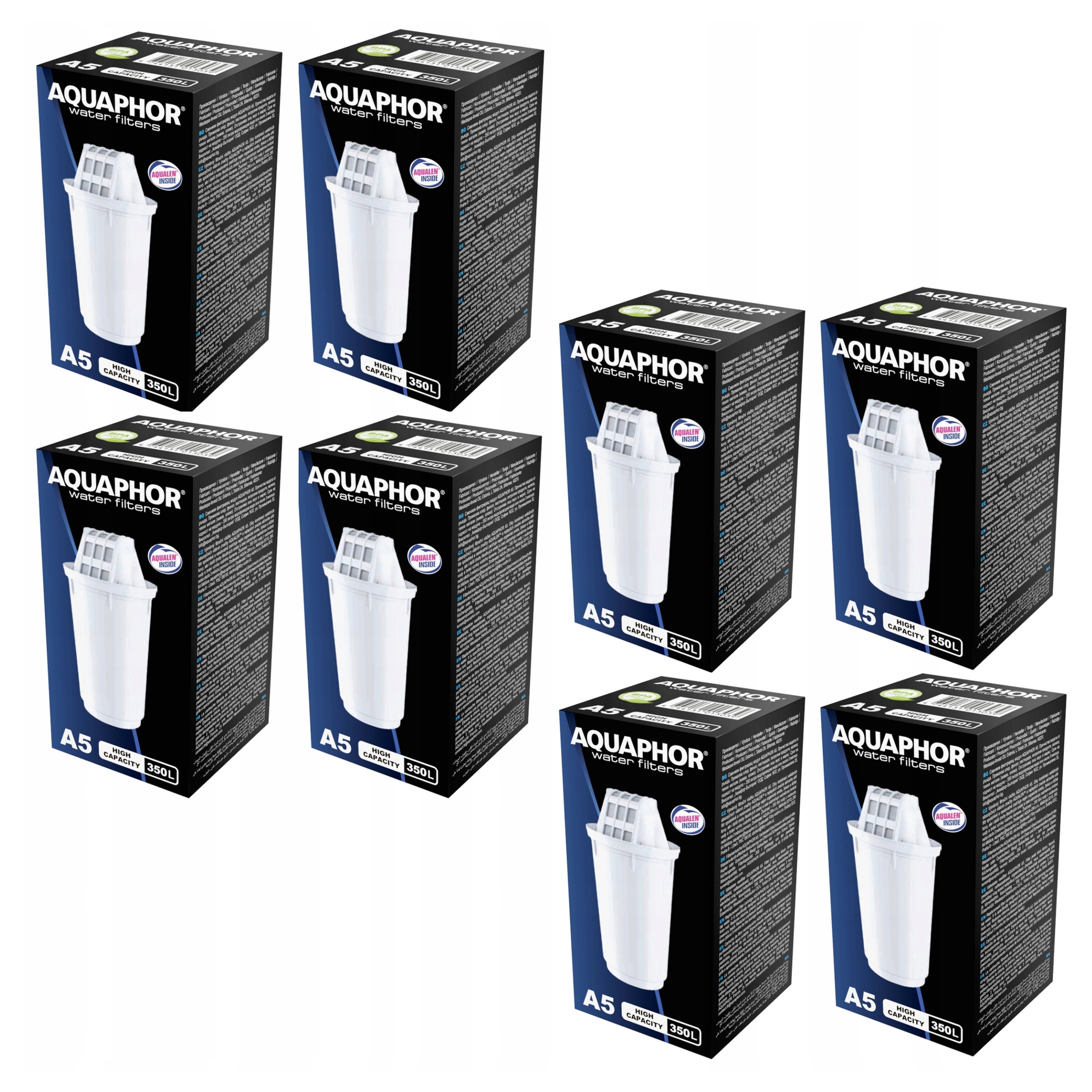 Filtrační vložka pro čištění vody Aquaphor A5 do džbánů Provence 8 ks