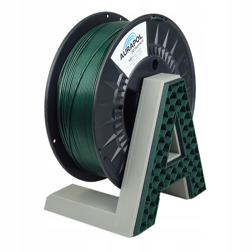 Filament AuraPol Pla Zelená Metalíza Zelená Metalická 1,75 mm 1 kg