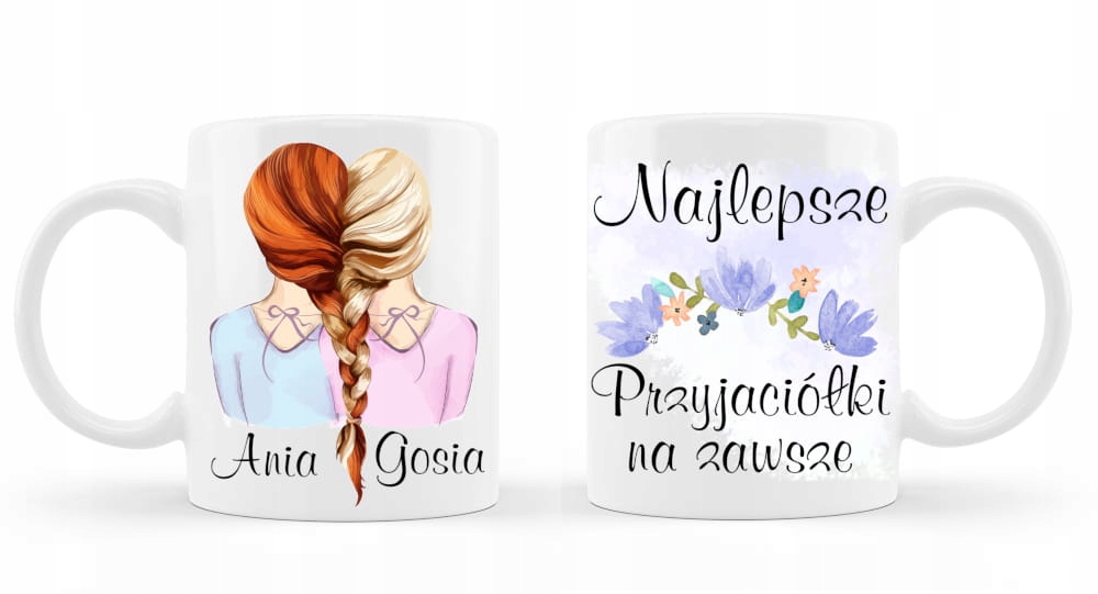 

Kubek z imieniem na prezent dla przyjaciółki