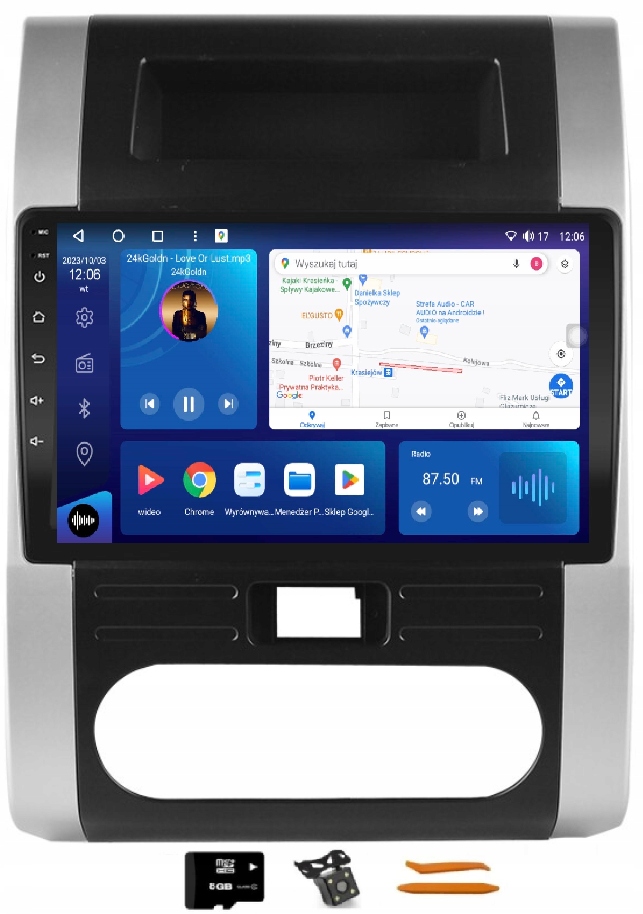 Rádio Android Navigácia VQ230 Qled Carplay Lte Gps Nissan X-trail 2 07-15