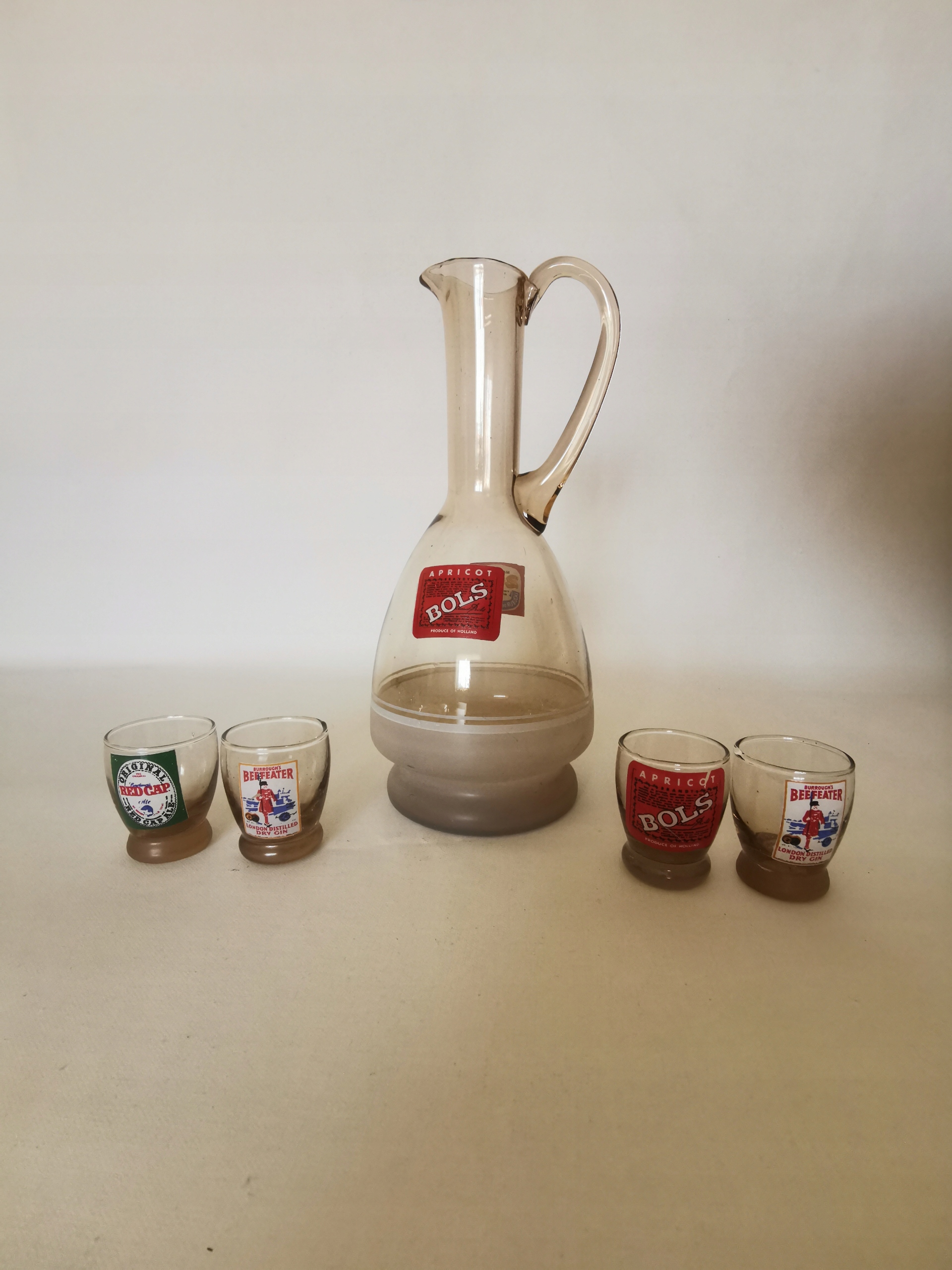 Szklana karafka Bols + 4 kieliszki