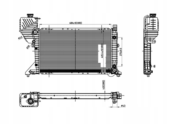 CHLODNICA SPRINTER 316CDI 00- /AUTOMAT/ Producent części Hart